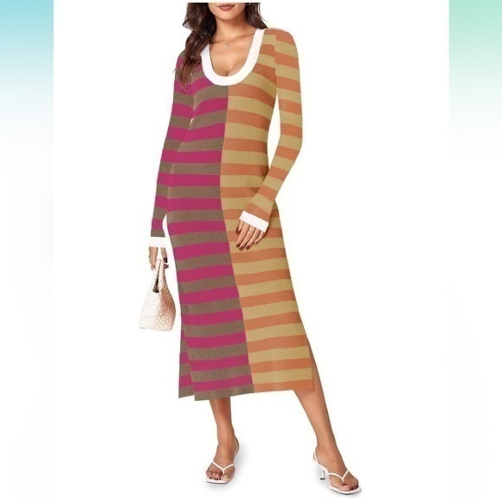 Striped Sweater Dress